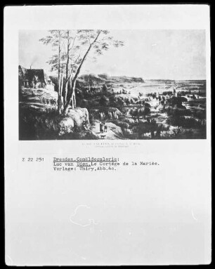 Landschaft mit dem Brautzug