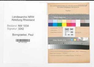 Entnazifizierung Paul Borngraeber , geb. 13.04.1887 (Buerovorsteher)