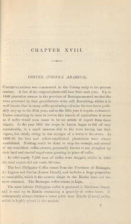 Chapter XVIII. Coffee (Coffea arabica)