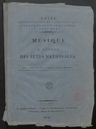 Musique à l'usage des fêtes nationales