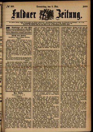 Ausgabe vom Donnerstag, den 03. Mai 1888.