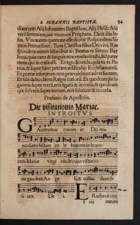Die visitationis Mariae.