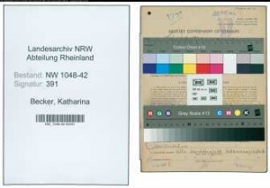 Entnazifizierung Katharina Becker , geb. 09.01.1922 ()