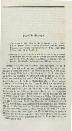 1-20 Exegetische Theologie