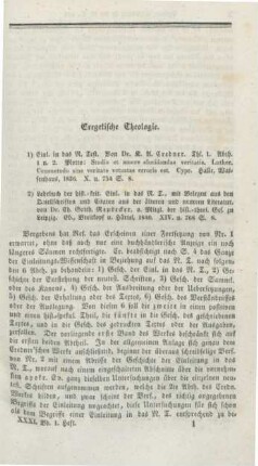1-20 Exegetische Theologie