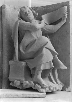Archivoltenfigur eines Propheten von der Rosenarchivolte des südlichen Querhauses der Kathedrale Notre-Dame zu Reims