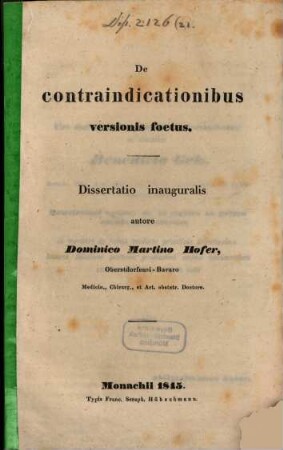 De contraindicationibus versionis foetus