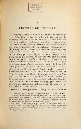 L' Europe et le Saint-Siège à l'époque carolingienne, 1. Le Pape Jean VIII : 872 - 882