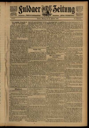 Ausgabe vom Montag, den 11. Februar 1907.
