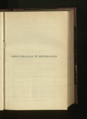 Congo Francais Et Dépendances.