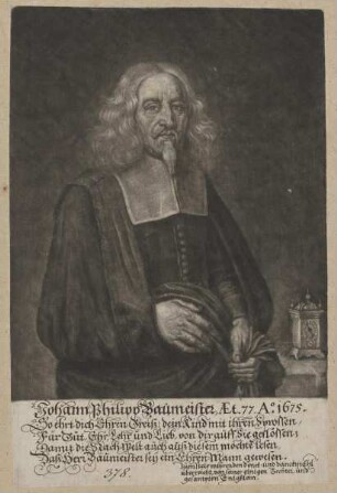 Bildnis des Johann Philipp Baumeister
