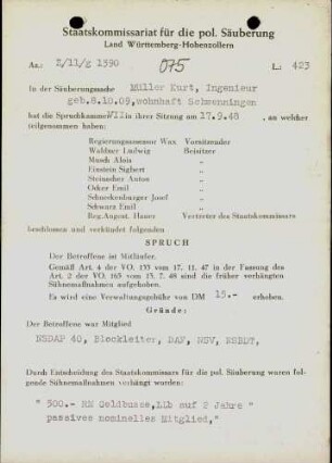 Müller, Kurt