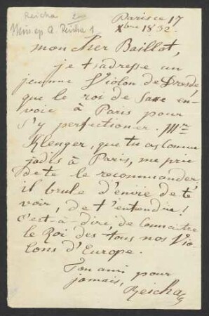 Brief an Pierre Marie François de Sales Baillot : 17.12.1832