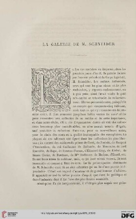 2. Pér. 13.1876: La galerie de M. Schneider, [1]