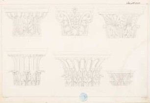 »Tektonik der Hellenen« (Tafelband, 2. Auflage Berlin 1874): Tafel 43: Kapitelle