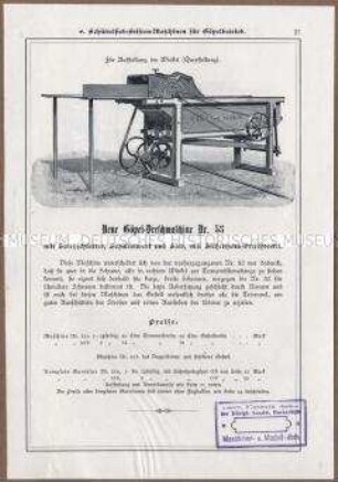 Göpel-Dreschmaschine Typ 53