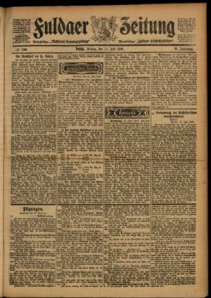 Ausgabe vom Freitag, den 17. Juli 1903.