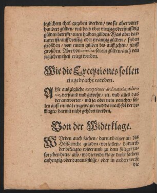 Von der Widerklage.