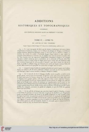 Additions historiques et topographiques