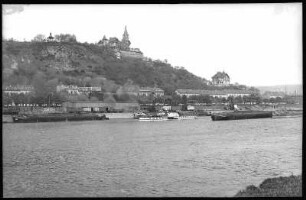 Aussig. Partie an der Elbe mit Ferdinandshöhe