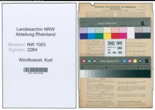 Entnazifizierung Kurt Windhoevel , geb. 12.04.1906 (Kaufmann)