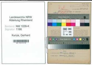 Entnazifizierung Gerhard Kunze , geb. 21.05.1904 (Landwirt)
