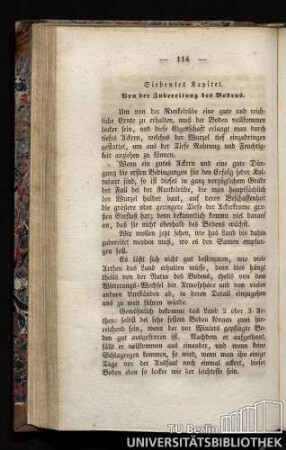 siebentes Kapitel Von der Zubereitung des Bodens