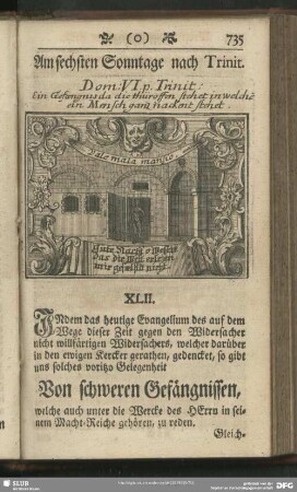 XLII. Von schweren Gefängnissen