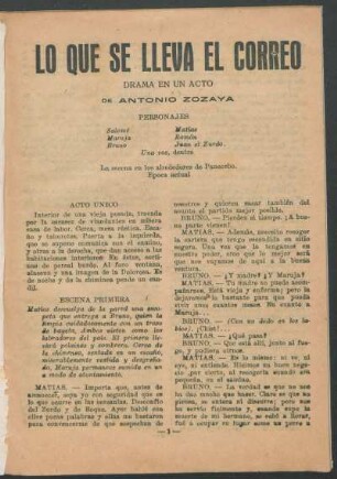 1922004800: Lo que se lleva el correo : drama en un acto