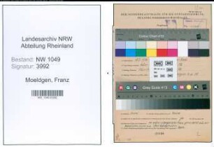Entnazifizierung Franz Moeldgen , geb. 18.07.1913 (Technischer Angestellter)