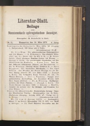 Beilage 30. März 1879
