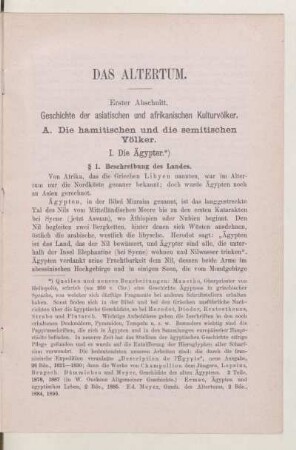 A. Die hamitischen und die semitischen Völker