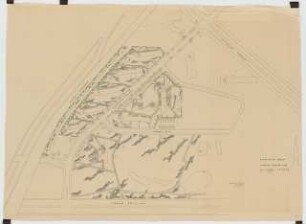 Hansaviertel Grünflächen südliches Hansaviertel. Interbau Berlin 1957: Blatt 7: Lageplan (aller bearbeiteten Objekte) Klopstockstraße, Händelallee, 1:500