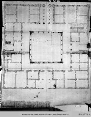 Collage eines Grundrisses für Palazzo Ducale