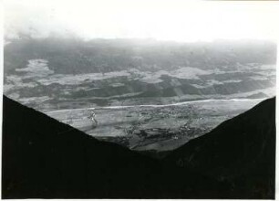 Alpen, Tirol, Ostalpen, Blick ins Inntal bei Hall von der Karwendelkette