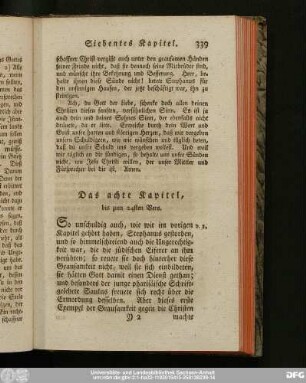 Das achte Kapitel, bis zum 24sten Vers.