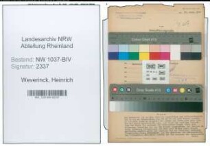 Entnazifizierung Heinrich Weverinck , geb. 03.12.1905 (Landessekretaer)