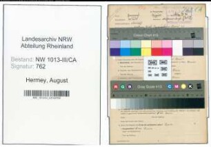 Entnazifizierung August Hermey , geb. 27.07.1907 (Bahnangestellter)