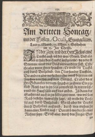 Am dritten Sontag/ inn der Fasten/ Oculi ...
