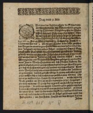 1v-2v, Extract zweyer Schreiben auss Prag...