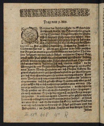 1v-2v, Extract zweyer Schreiben auss Prag...