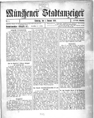 Münchener Stadtanzeiger. 1916 = Jg. 28
