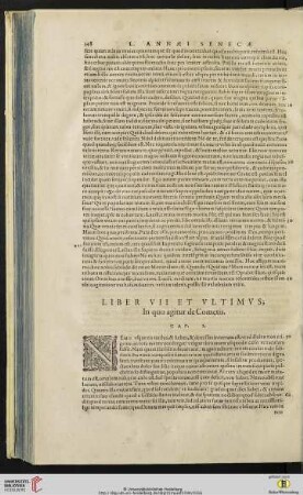 Liber VII et vltimvs; In quo agitur de Cometis