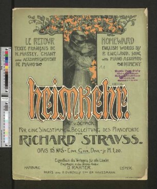 Nr. 5: Heimkehr : für mittlere Singstimme mit Begleitung des Pianoforte; op. 15
