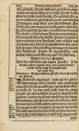Cap. XXXVIII. Von der endlichen und letzten Frucht, ...