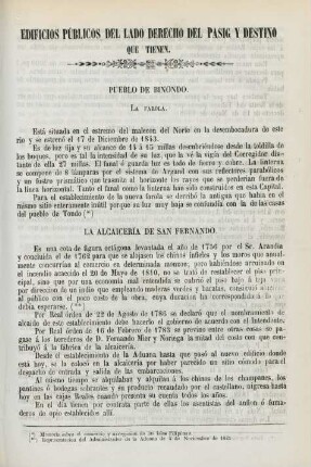 Edificios públicos de lade derecho del Pasig y destino que tienen