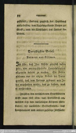 Dreyßigster Brief