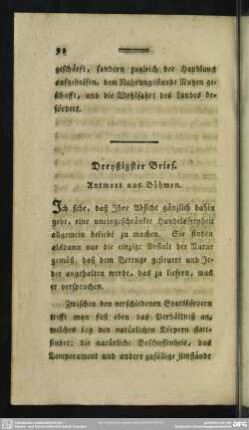 Dreyßigster Brief