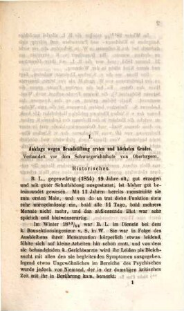Aus dem Gerichtssaale : Separatabdruck aus A. Henke's Zeitschrift für die Staatsarzneikunde. Mit zwei lithographirten Tafeln, 3. Heft