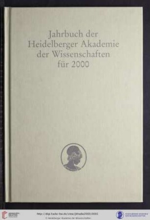 Jahrbuch ... / Heidelberger Akademie der Wissenschaften: Jahrbuch 2000